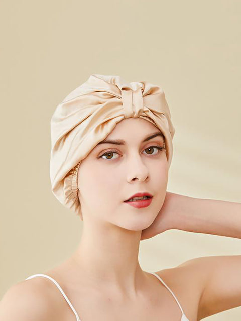 Dame Elegant Solid Knot Silke Dusjhette Nightcap